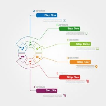 Infographic design template. Vector illustration Stock-Illustration