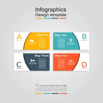 Infographic design template. Vector illustration Illustrazione stock