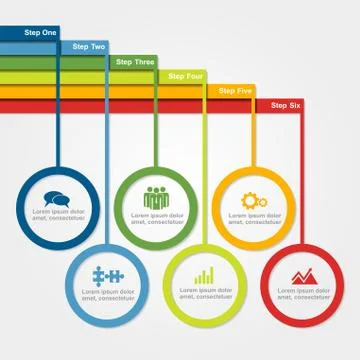 Infographic design template. Vector illustration Illustrazione stock