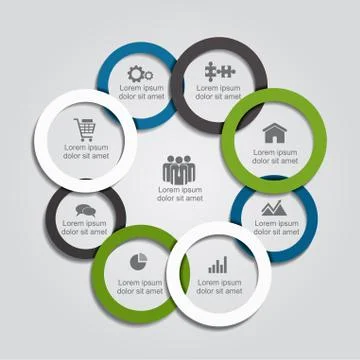 Infographic design template. Vector illustration Illustrazione stock