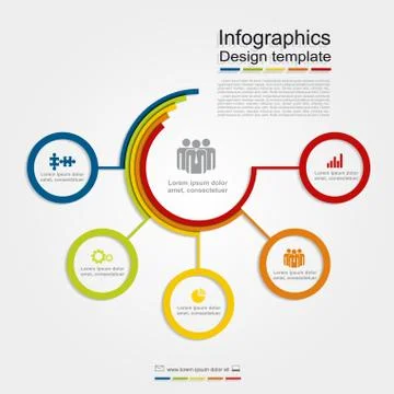 Infographic design template. Vector illustration Stock Illustration