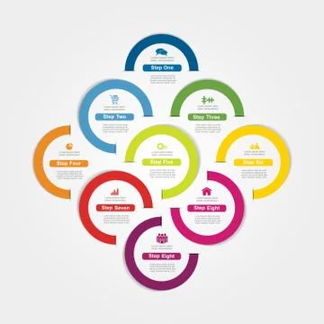Infographic design template. Vector illustration Illustrazione stock