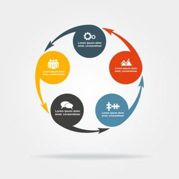 Infographic design template. Vector illustration Illustrazione stock