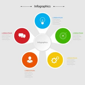 Infographic design vector Business concept steps or processes can be used for Stock Illustration
