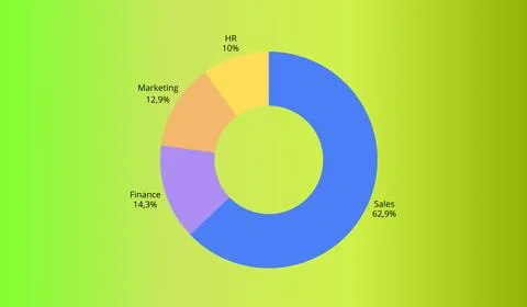 Infographic diagram on abstract gradient background, diagram banner Illustrazione stock