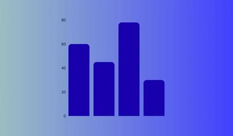 Infographic diagram on abstract gradient background, diagram banner Stockillustratie