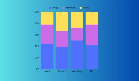 Infographic diagram on abstract gradient background, diagram banner Ilustração Stock