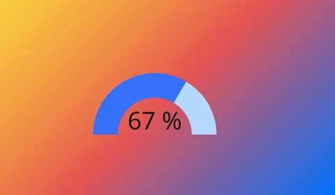 Infographic diagram on abstract gradient background, diagram banner Ilustração Stock