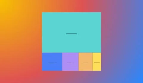 Infographic diagram on abstract gradient background, diagram banner Ilustração Stock
