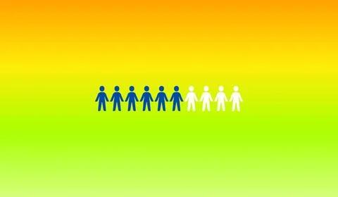Infographic diagram on abstract gradient background, diagram banner Ilustração Stock
