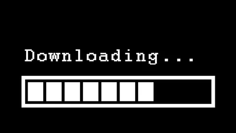Infographic downloading with progress bar Stock-Footage 76724634