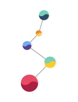 Infographic element. Analysis data graph or time bar. Workflow business Illustrazione stock
