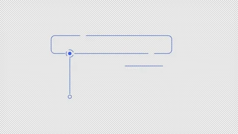 Infographic element - animated rectangular callout box with line below Stock Footage 306100449