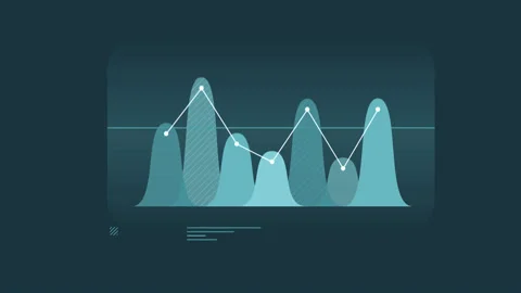 Infographic Element - Area Chart on alpha channel Stock Footage 117052381