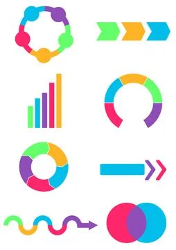 Infographic element of chart, diagram, arrow Stock Illustration