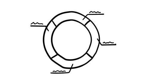 Infographic element - a circle divided into segments. Stock Footage 111037183