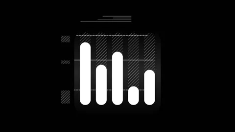 Infographic Element - Column Chart on alpha channel Stock Footage 117051019