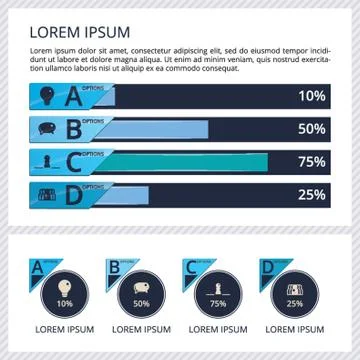 Infographic element design Illustrazione stock