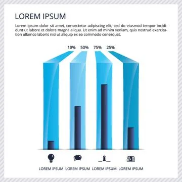 Infographic element design Illustrazione stock