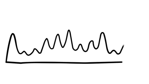 Infographic element - flat linear chart Stock Footage 111036878