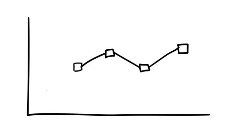 Infographic element - a graph with points. Stock Footage 111033491