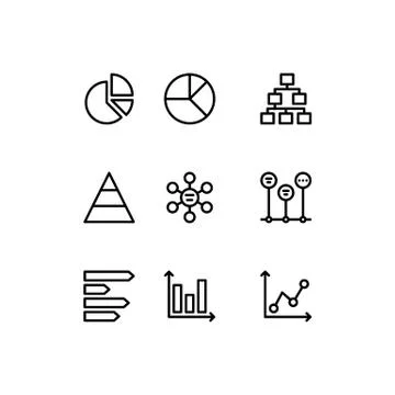 Infographic element icons set Stock Illustration