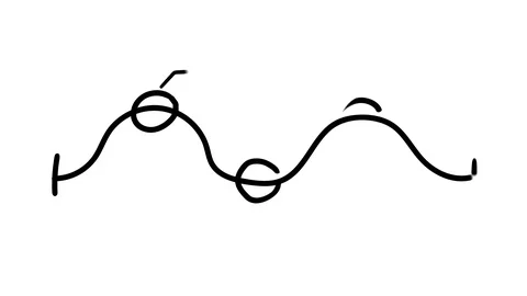 Infographic element - line chart with key points. Video stock 111037093