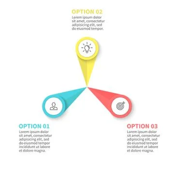 Infographic element with petals Stock Illustration