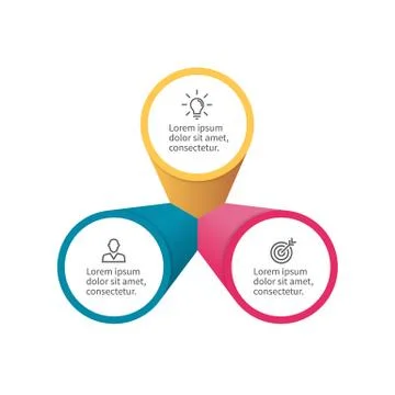 Infographic element with petals Stock Illustration