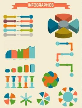 Infographic Element Set. Vector illustration Illustrazione stock