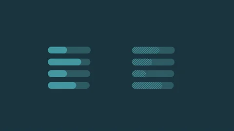 Infographic Element - Simple Bar Chart on alpha channel 스톡 동영상 117052160