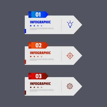 Infographic element template design vector Stock Illustration