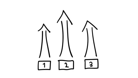 Infographic element - three stages with arrows. Stock Footage 111036425