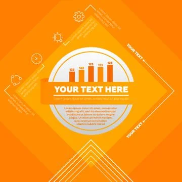 Infographic elements - bar chart and icons イラスト素材