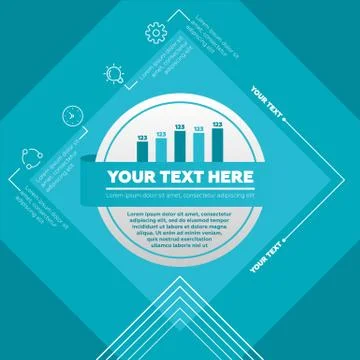 Infographic elements - bar chart and icons 스톡 일러스트