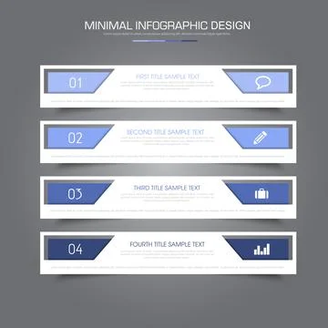 Infographic Elements with business icon on full color background circle proce Stock Illustration