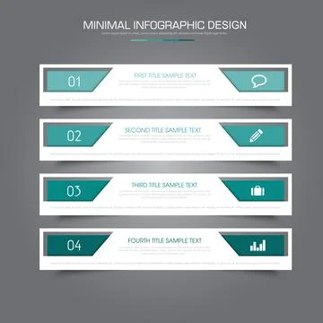 Infographic Elements with business icon on full color background circle proce Illustrazione stock