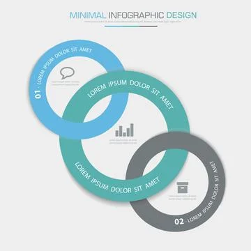 Infographic Elements with business icon on full color background  process or  Stock Illustration