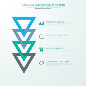 Infographic Elements with business icon on full color background  process or  Stock Illustration
