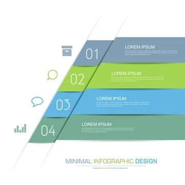 Infographic Elements with business icon on full color background  process or  Stock Illustration