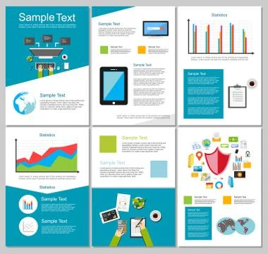 Infographic elements. Business or technology background. Brochure templates.  Stock Illustration