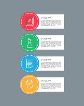 Infographic Elements Circular Vector Illustration Illustrazione stock