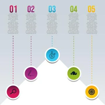 Infographic elements collection Free Vector. Presentation business infographi 스톡 일러스트