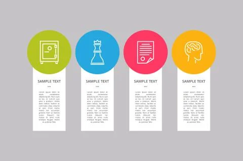 Infographic Elements Collection Vector Illustration Illustrazione stock