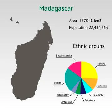 Infographic Elements for the Country of Madagascar Stock Illustration