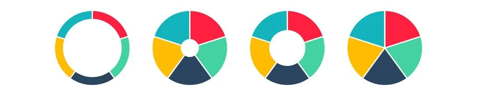 Infographic elements. Diagram progress bar. Flat vector process timeline set. Stock Illustration