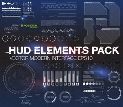 Infographic elements. futuristic user interface HUD UI UX. Abstract background Stockillustratie