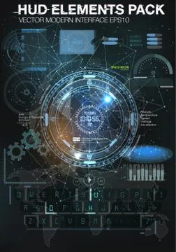 Infographic elements. futuristic user interface HUD UI UX. Abstract background 스톡 일러스트