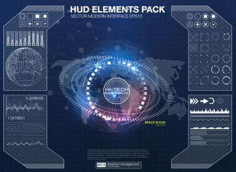Infographic elements. futuristic user interface HUD UI UX. Abstract background 스톡 일러스트