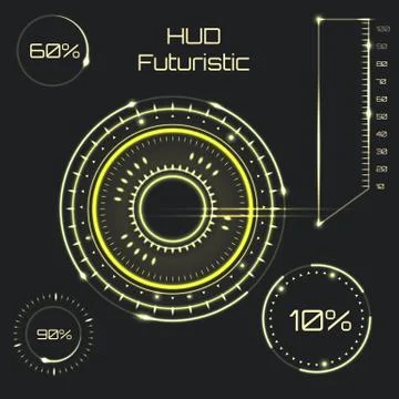 Infographic elements. futuristic user interface HUD UI UX. Abstract background Illustrazione stock